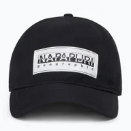 Czapki damskie - Czapka z daszkiem męska Napapijri F-Box Logo black 041 WYSYŁKA W 24H 30 DNI NA ZWROT - miniaturka - grafika 1
