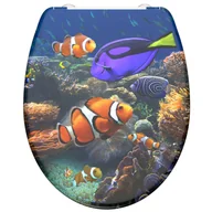 Deski sedesowe - SCHÜTTE Deska sedesowa wolnoopadająca SEA LIFE, duroplast z nadrukiem - miniaturka - grafika 1