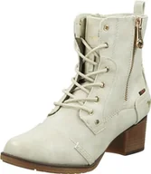 Botki damskie - Mustang Damskie botki 1197-514, Ice, 41 EU, Ice, 41 EU - miniaturka - grafika 1