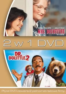 2 w 1 Pani Doubtfire Dr Dolittle 2 DVD) Steve Carr Chris Columbus - Komedie DVD - miniaturka - grafika 1