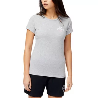 Koszulki sportowe damskie - Koszulka New Balance WT31804AG - szara - grafika 1
