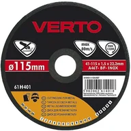 Tarcze do pił - Verto Tarcza do cięcia metalu 115x1.5x22mm, , 61H401 - miniaturka - grafika 1