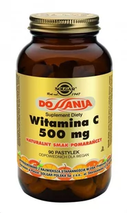 Solgar Witamina C 500 mg x 90 pastylek do ssania o smaku pomarańczowym - Witaminy i minerały - miniaturka - grafika 1