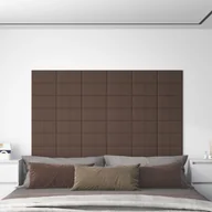 Panele ścienne i boazeria - Panele ścienne, 12 szt, kolor taupe, 30x15 cm, tkanina, 0,54 m² - miniaturka - grafika 1