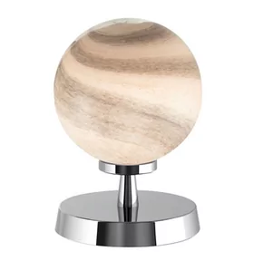 Lampa Stołowa Esben Touch Table Lamp Polished Chrome With Planet Glass - Lampy stojące - miniaturka - grafika 1