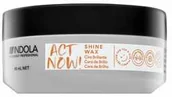 Kosmetyki do stylizacji włosów - Indola Act Now! Shine Wax wosk modelujący dla utrwalenia i blasku włosów 85 ml - miniaturka - grafika 1