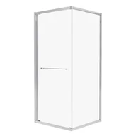 Kabiny prysznicowe - Kabina prysznicowa kwadratowa Interia 90x90x200 cm chrom szkło transparentne Wellneo - miniaturka - grafika 1