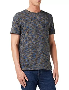 Koszulki męskie - Camel Active T-Shirt Męski, Niebieski (Strong Blue), M - grafika 1
