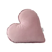 Kołdry i poduszki dla dzieci - Personalizowana poduszka serce POWDER PINK - miniaturka - grafika 1