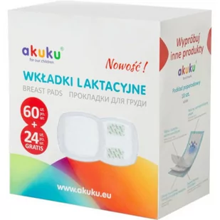 Akuku WKŁADKI LAKTACYJNE 84 SZTUKI fo - Akcesoria do karmienia - miniaturka - grafika 1