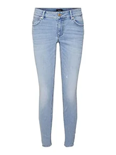 VERO MODA Dżinsy damskie, jasnoniebieski (light blue denim), 32/L-XXL - Spodnie damskie - miniaturka - grafika 1
