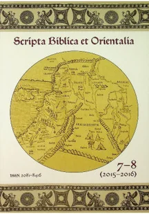 Scripta biblica et orientalia - Książki o kulturze i sztuce - miniaturka - grafika 1