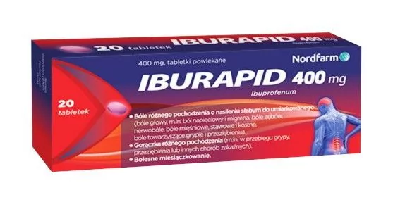 Nord Farm Iburapid 400 mg, 20 tabletek Wysyłka kurierem tylko 10,99 zł