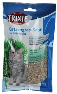 Trixie , Trawa Dla Kotów W Nasionach - 3 X 100 G - Suplementy i witaminy dla kotów - miniaturka - grafika 4