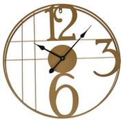 Zegary - Zegar ścienny metalowy okrągły, 60x60x6 cm - miniaturka - grafika 1