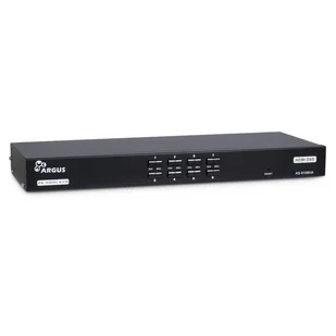 Inter-Tech AS-9108HA przełącznik KVM Możliwości montowania w stelażu Czarny - Przełączniki KVM - miniaturka - grafika 1