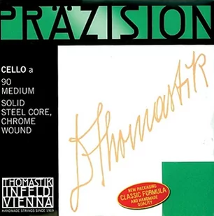 Thomastik Einzelsaite für Cello 1/2 Präzision - D-Saite Vollstahlkern, Chrom umsponnen, mittel - Akcesoria do instrumentów smyczkowych - miniaturka - grafika 1