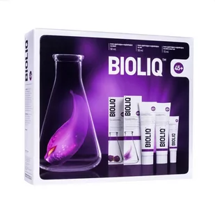 Aflofarm BIOLIQ 45+ Krem na dzień 50 ml + Krem na noc 50 ml + Krem do oczu i ust 15 ml 7053214 - Zestawy kosmetyków damskich - miniaturka - grafika 1