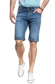 Spodenki męskie - Mustang, Szorty męskie, Chicago Short Denim Blue 1007754 5000 883, rozmiar W28 - miniaturka - grafika 1