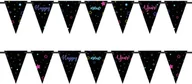 Sylwester - Baner wiszący flagi Happy New Year - 5 m - miniaturka - grafika 1