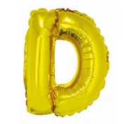 Balony i akcesoria - GoDan Balon foliowy litera D, 14", złoty FG-L35ZD - miniaturka - grafika 1