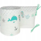 Ochraniacze do łóżeczka - OCHRANIACZ 360x30 DO ŁÓŻECZKA 120x60 SUPER JAKOŚĆ! - miniaturka - grafika 1