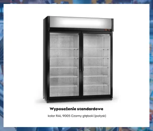 Szafa chłodnicza przeszklona SCh-SR 1600 /AG ECOline RAPA - Szafy i witryny chłodnicze - miniaturka - grafika 5