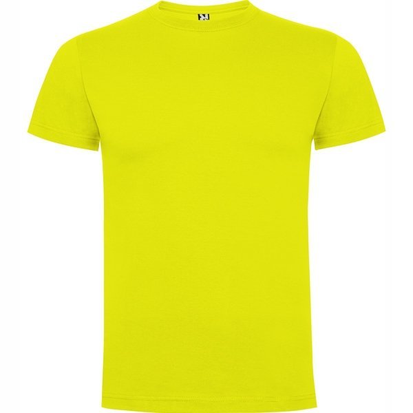 Koszulka Męska Bawełniana T-shirt Roly Dogo PREMIUM CA6502 LIME YELLOW L