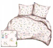 Pościel - pościel bawełna lux 160x220 + 2 poszewka B 545-2 zajęczaki różowe Wielkanoc - miniaturka - grafika 1