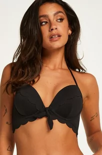 Hunkemöller Góra od bikini push-up z fiszbinami, z falowanym brzegiem, miseczki A – E Czarny - Stroje kąpielowe - miniaturka - grafika 1