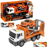 Samochody i pojazdy dla dzieci - Auto Samochód Laweta Pomoc Drogowa Holownik Dźwięk Światła Zabawkowy pojazd - miniaturka - grafika 1