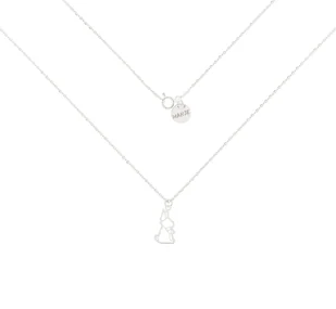 Srebrny naszyjnik z królikiem 42 cm - Naszyjniki - miniaturka - grafika 1