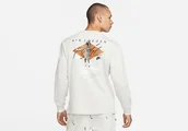 Koszulki męskie - Nike Air Jordan Flight Essentials Statement 85 Crew Long Sleeve White - miniaturka - grafika 1