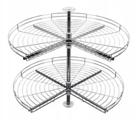 Meble modułowe i akcesoria - Rejs Kosz narożny- Półka obrotowa 3/4 koła fi- 750 hamulec biała - miniaturka - grafika 1