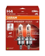 Żarówki samochodowe - ŻARÓWKA NIGHT BREAKER SILVER H4 12V 60/55W P43t +100% 2SZT. - miniaturka - grafika 1