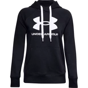 Bluza damska Under Armour Rival Fleece Logo Hoodie głęboka czerń 1356318 001-XL - Bluzy damskie - miniaturka - grafika 1