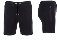 Spodenki męskie - Krótkie Spodenki Męskie UNIWERSLANE ZAPINANE KIESZENIE Roly 0419 CZARNE L - miniaturka - grafika 1