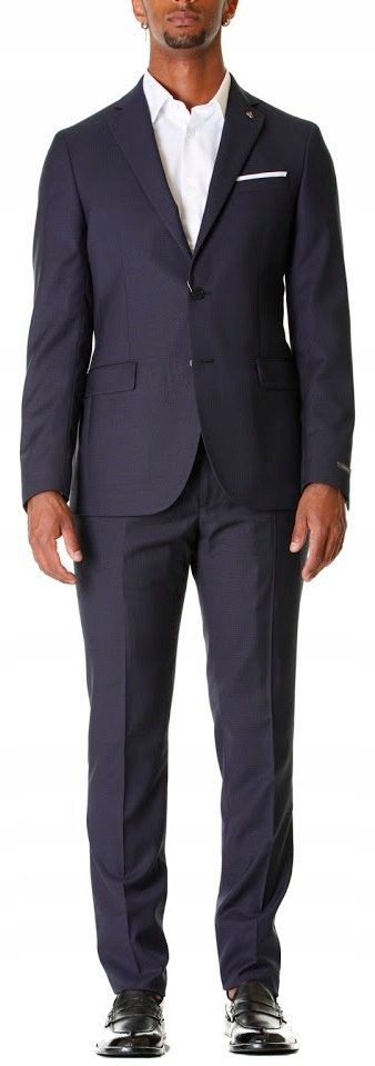 Paoloni Oryginalny Garnitur Męski Slim Rozmiar 54