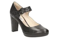 Półbuty damskie - Kendra Gaby E [black leather] - rozmiar 35.5 - miniaturka - grafika 1