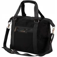 Walizki - WINGS TORBA PODRÓŻNA do SAMOLOTU BAGAŻ PODRĘCZNY DUŻA TURYSTYCZNA CZARNA - miniaturka - grafika 1