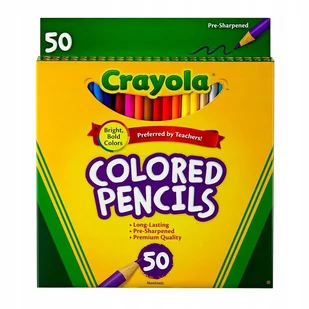 Kredki ołówkowe 50 kolorów Crayola - Kredki, ołówki, pastele i pisaki - miniaturka - grafika 1
