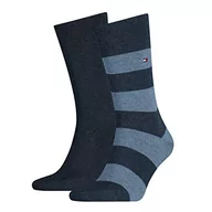 Skarpetki męskie - Tommy Hilfiger Skarpety męskie (2 sztuki), niebieski jeans, 39-42 EU - miniaturka - grafika 1