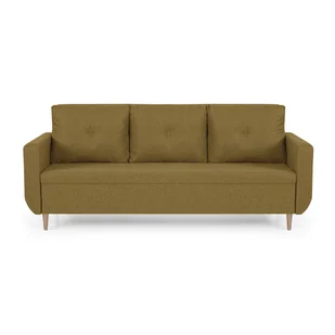 Kanapa sofa 3 os z funkcją spania sprężyny bonell DORO żółty - Sofy i kanapy - miniaturka - grafika 1
