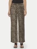 Spodnie damskie - Vila Jeansy Chia 14105638 Beżowy Wide Leg - miniaturka - grafika 1