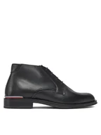 Botki męskie - Tommy Hilfiger Trzewiki Core Rwb Hilfiger Lth L Boot FM0FM04804 Czarny - miniaturka - grafika 1