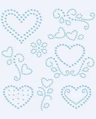 Pasmanteria - Naprasowanki Naplamki z cyrkoniami - Lśniące kwiatuszki - miniaturka - grafika 1