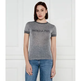 Patrizia Pepe T-shirt Slim Fit - Koszulki i topy damskie - miniaturka - grafika 1