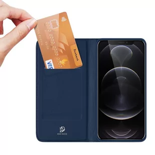 Dux Ducis Skin Pro kabura etui pokrowiec z klapką iPhone 13 Pro niebieski - Etui i futerały do telefonów - miniaturka - grafika 2