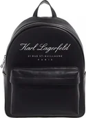 Plecaki - Karl Lagerfeld Hotel Karl Plecak Tech Leath Czarny - miniaturka - grafika 1