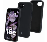 Etui i futerały do telefonów - Bizon Silikonowe etui Soft Case do iPhone 16e, czarne - miniaturka - grafika 1